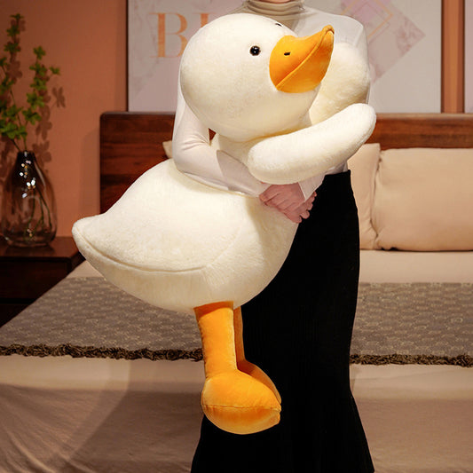 Big White Duck Adorable Pillow